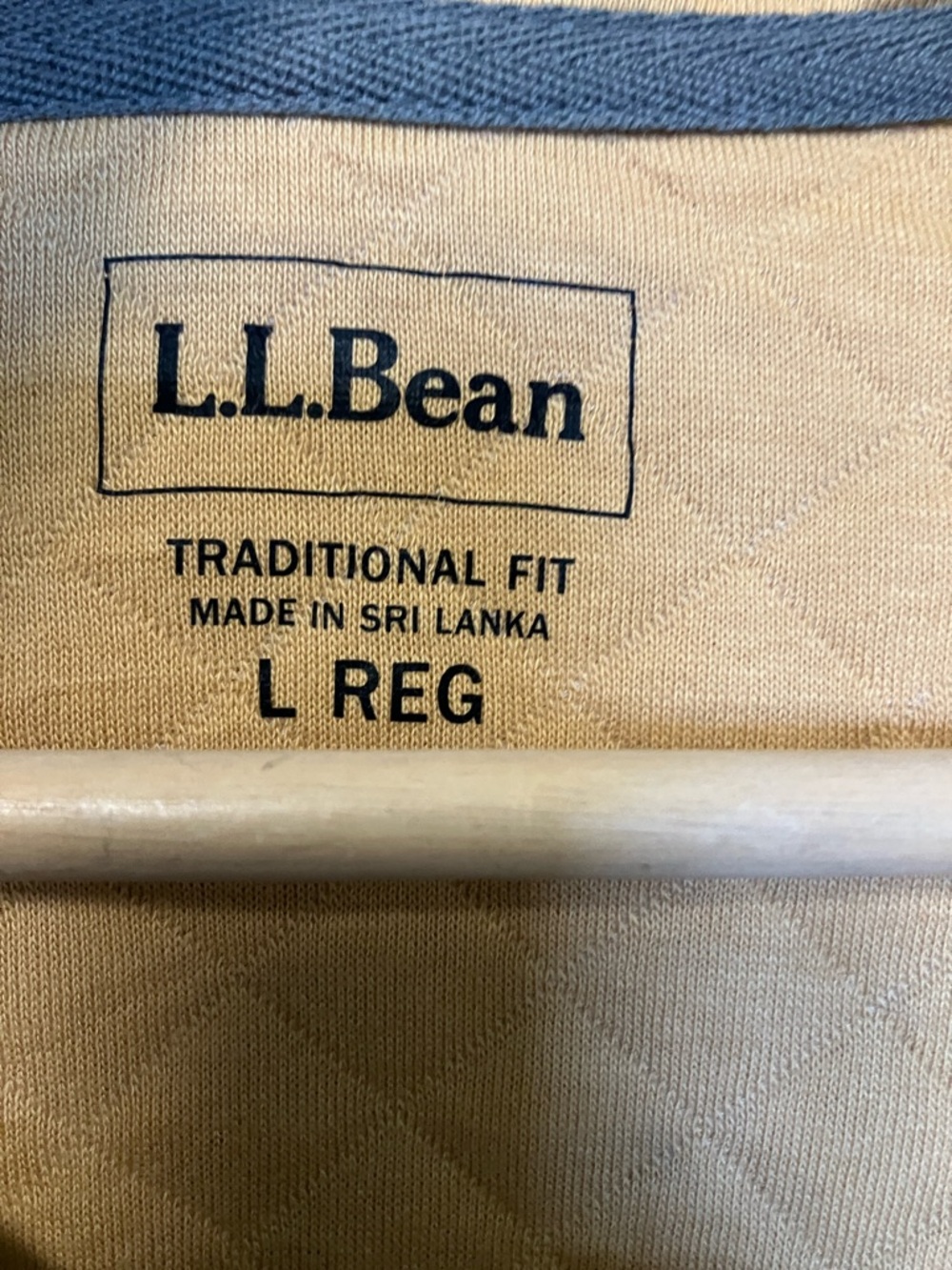 L.L. Bean Quilted Snap-Placket Pullover in Golden Tan - Picture 3 of 9